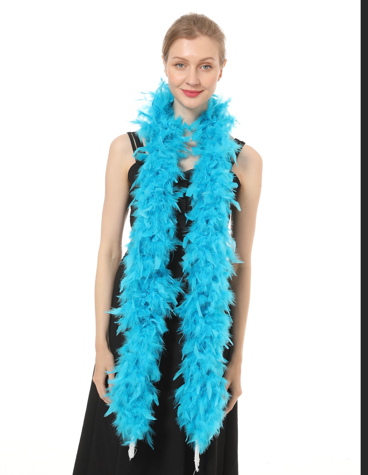 80 gram Chandelle Feather Boa: 2-Yard Handmade Trim for Party, Costume
