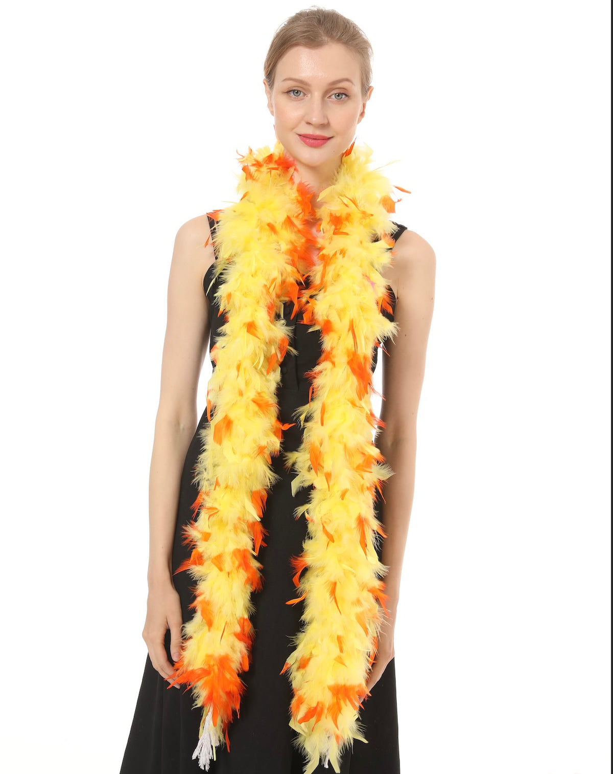 80 gram Chandelle Feather Boa: 2-Yard Handmade Trim for Party, Costume