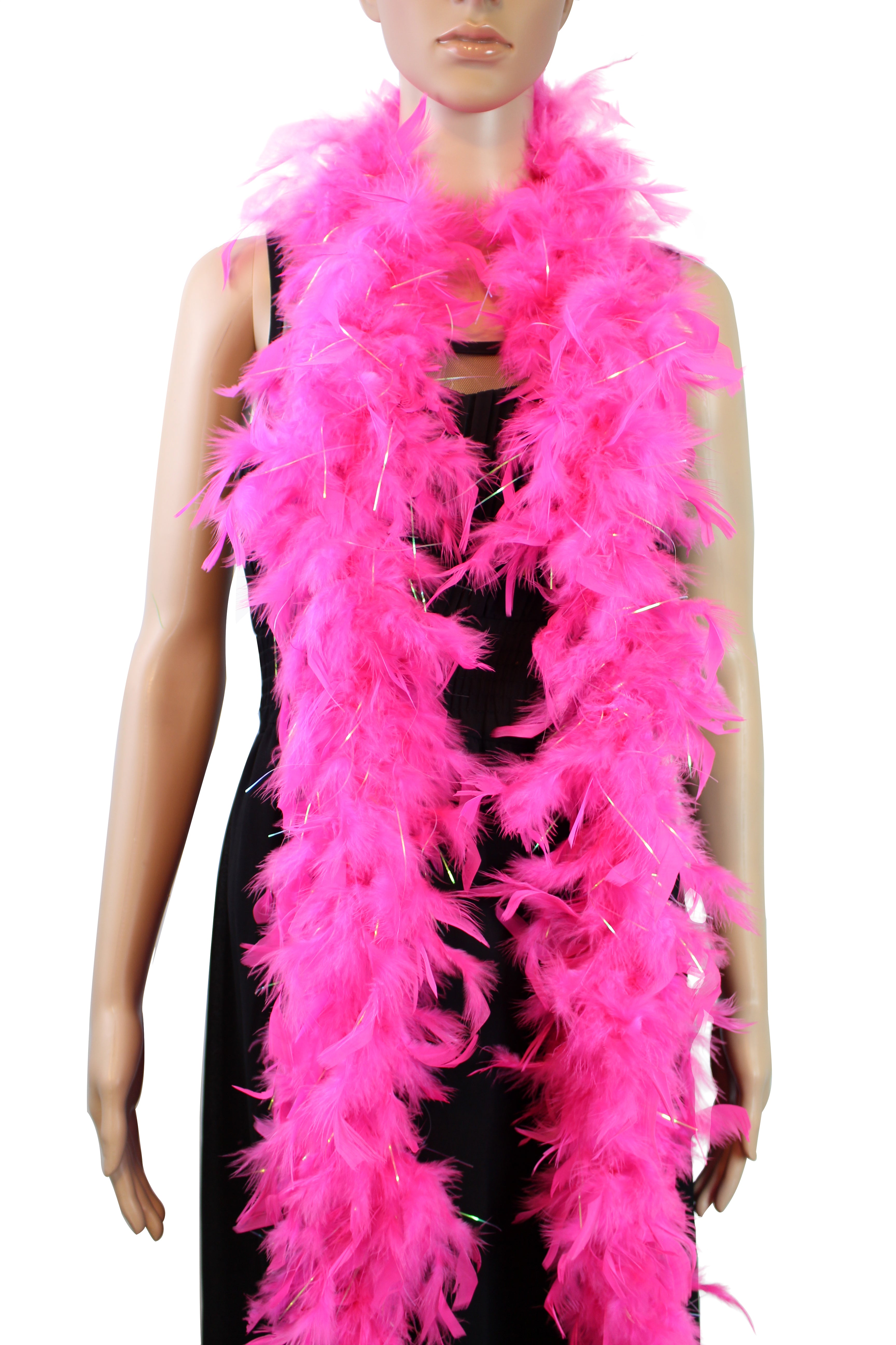 40 GRAM Chandelle Feather Boa: 2-Yard Party Costume Decoration
