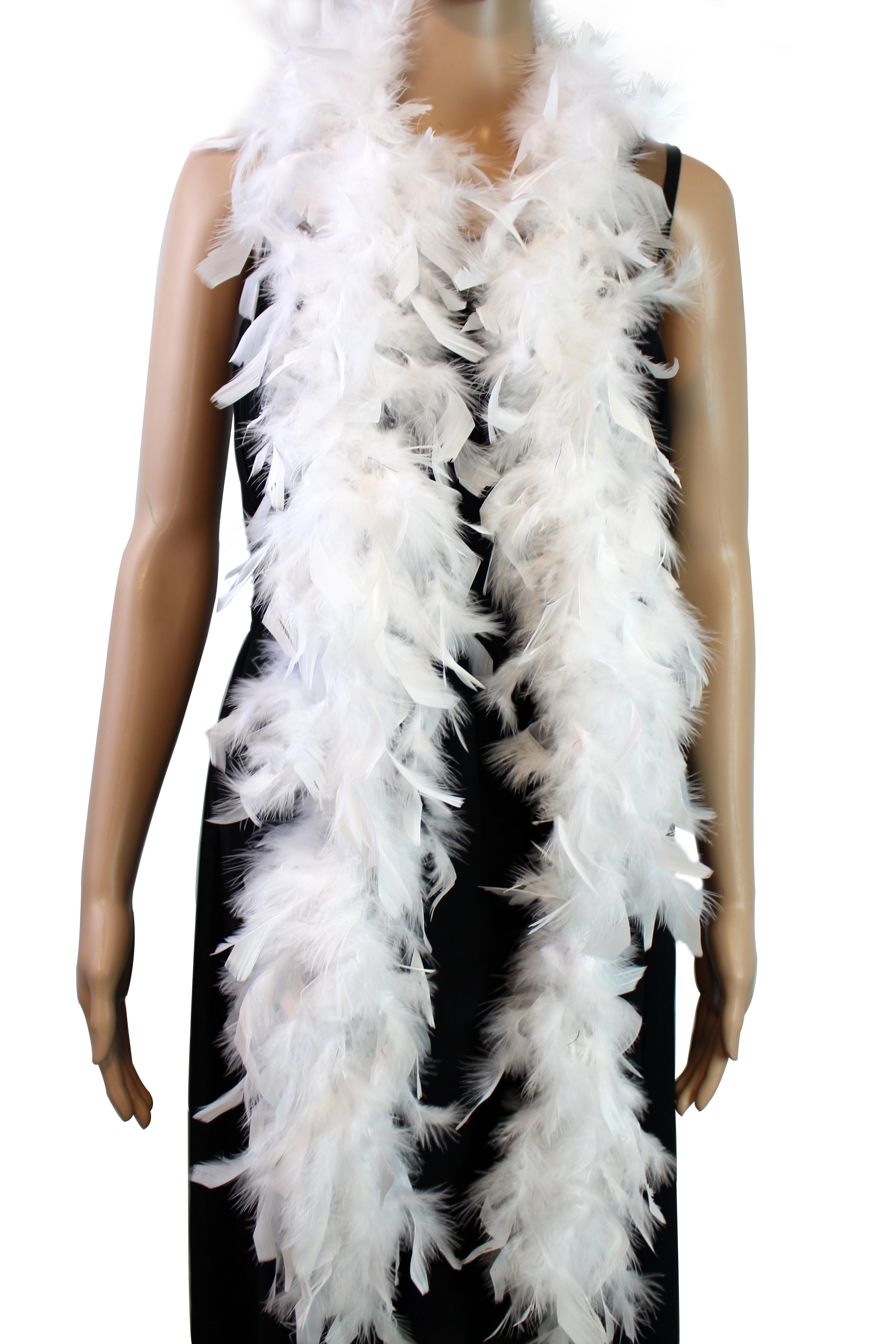 40 GRAM Chandelle Feather Boa: 2-Yard Party Costume Decoration