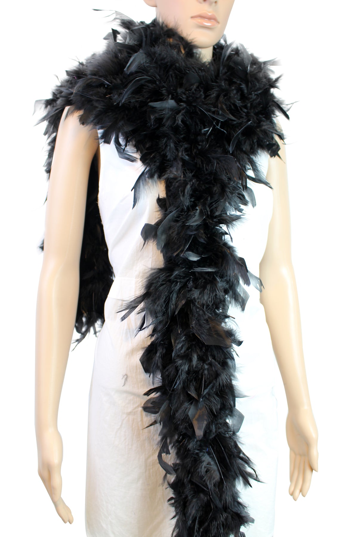 80 gram Chandelle Feather Boa: 2-Yard Handmade Trim for Party, Costume