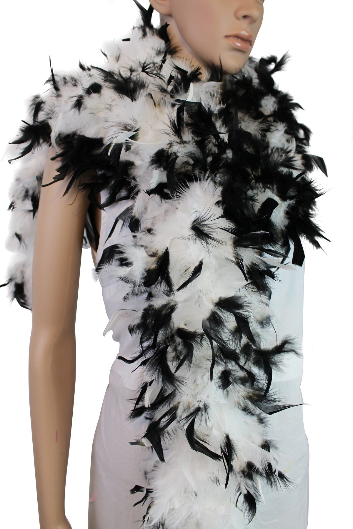 80 gram Chandelle Feather Boa: 2-Yard Handmade Trim for Party, Costume