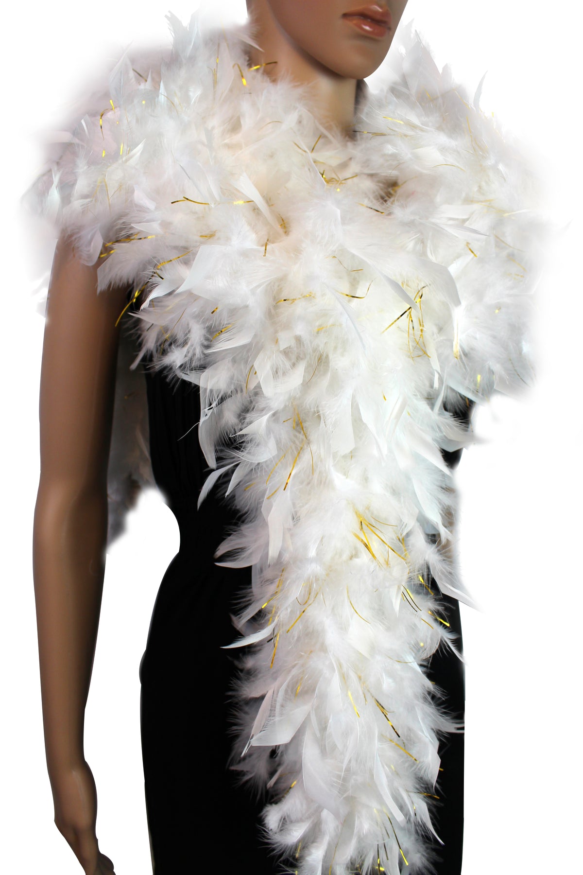 80 gram Chandelle Feather Boa: 2-Yard Handmade Trim for Party, Costume