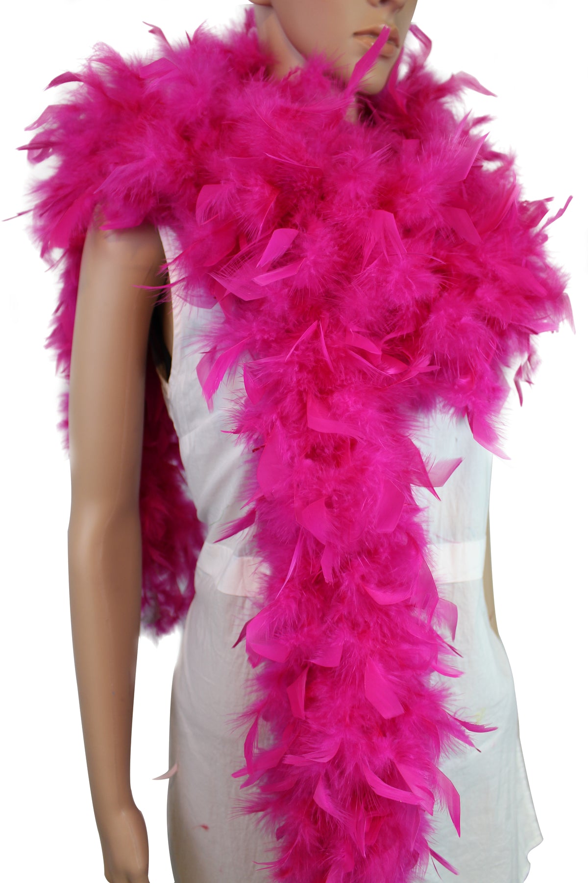 80 gram Chandelle Feather Boa: 2-Yard Handmade Trim for Party, Costume
