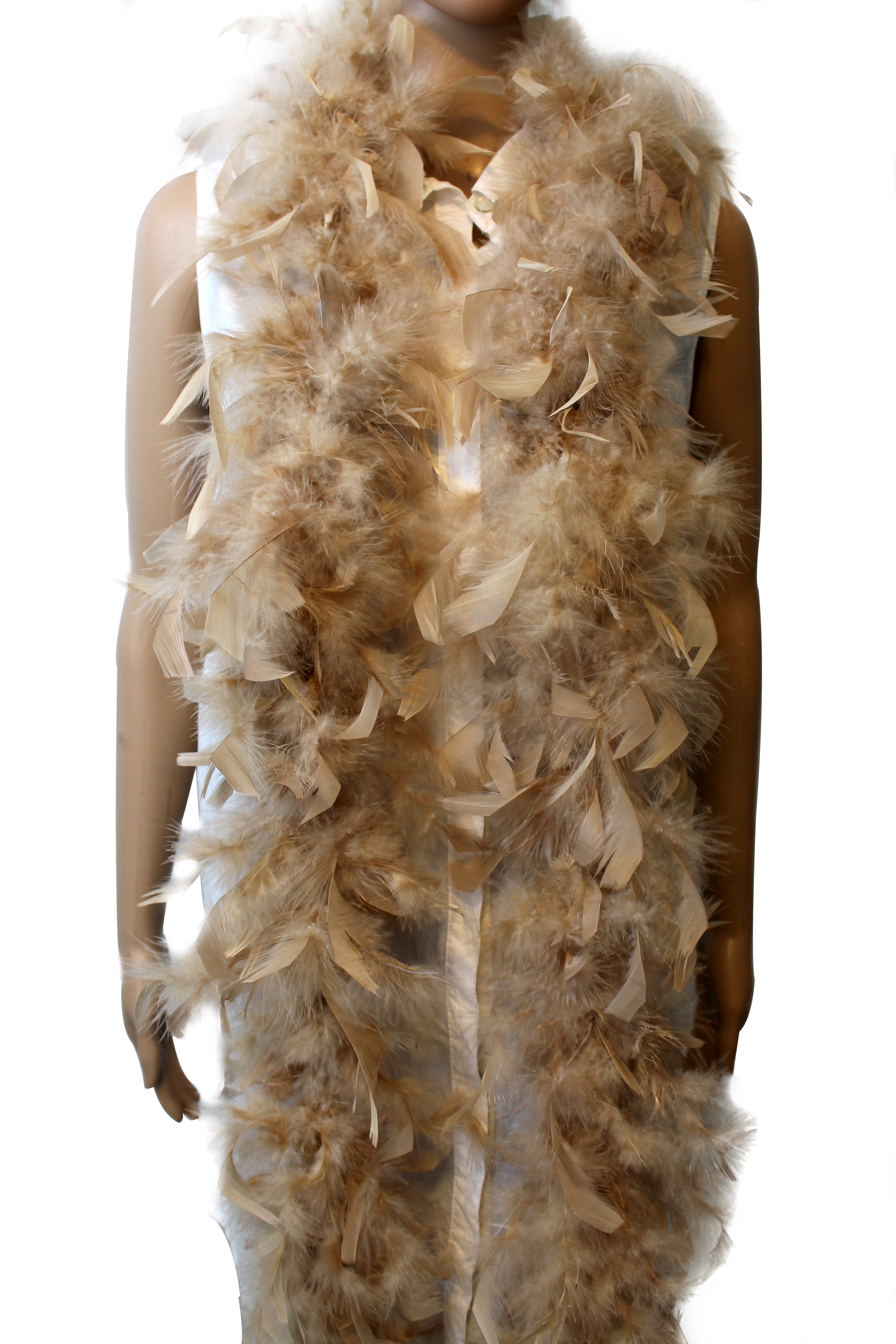 40 GRAM Chandelle Feather Boa: 2-Yard Party Costume Decoration