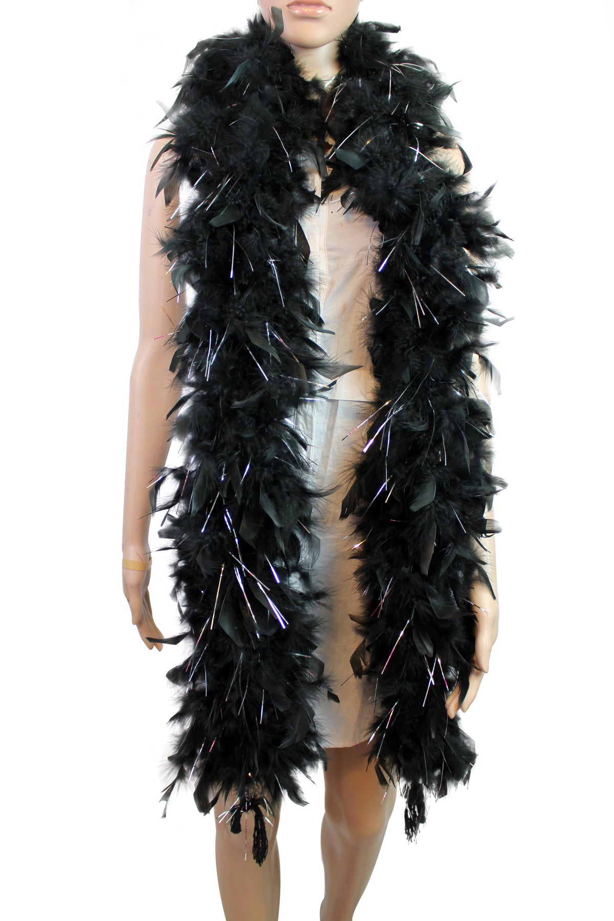 80 gram Chandelle Feather Boa: 2-Yard Handmade Trim for Party, Costume