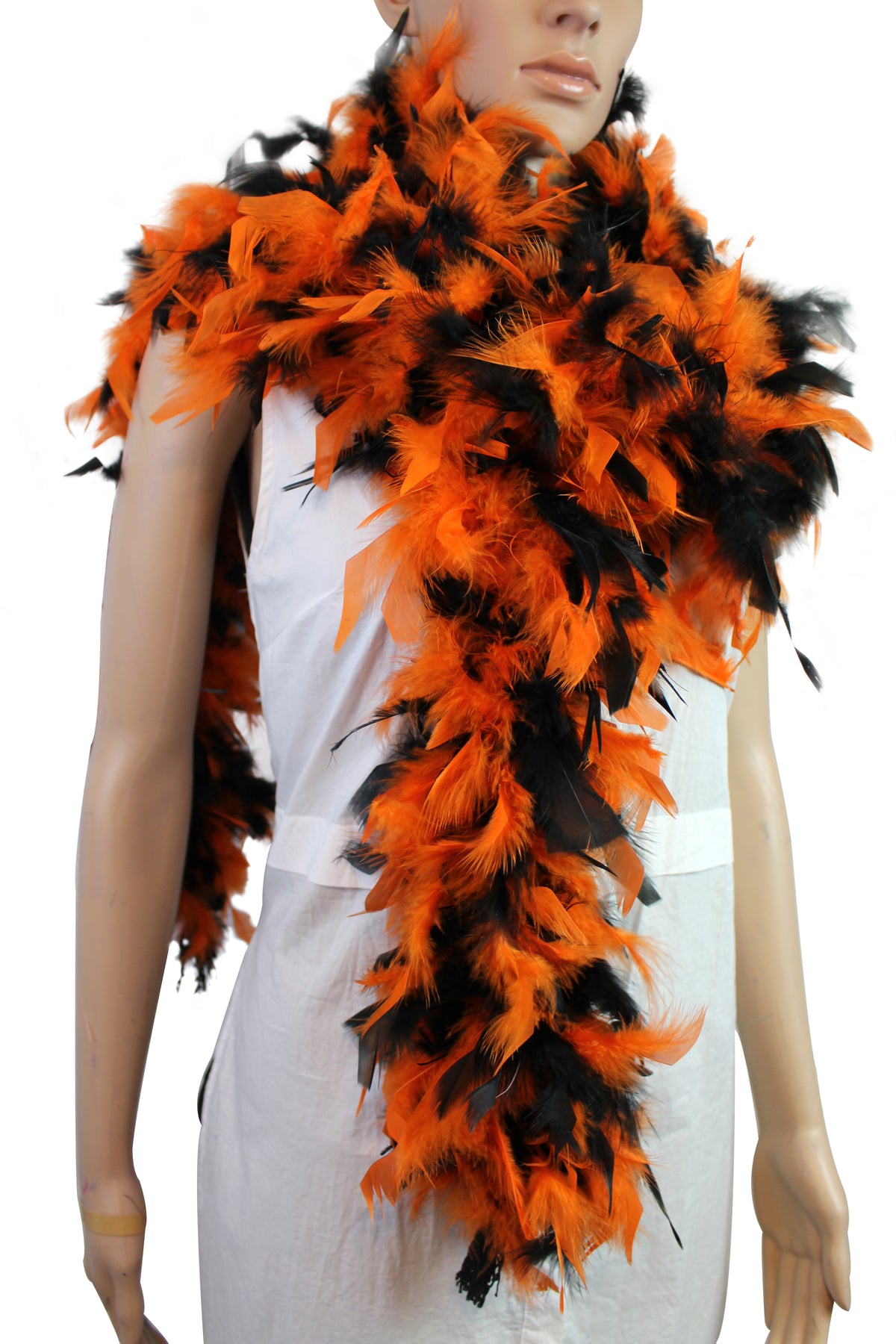80 gram Chandelle Feather Boa: 2-Yard Handmade Trim for Party, Costume