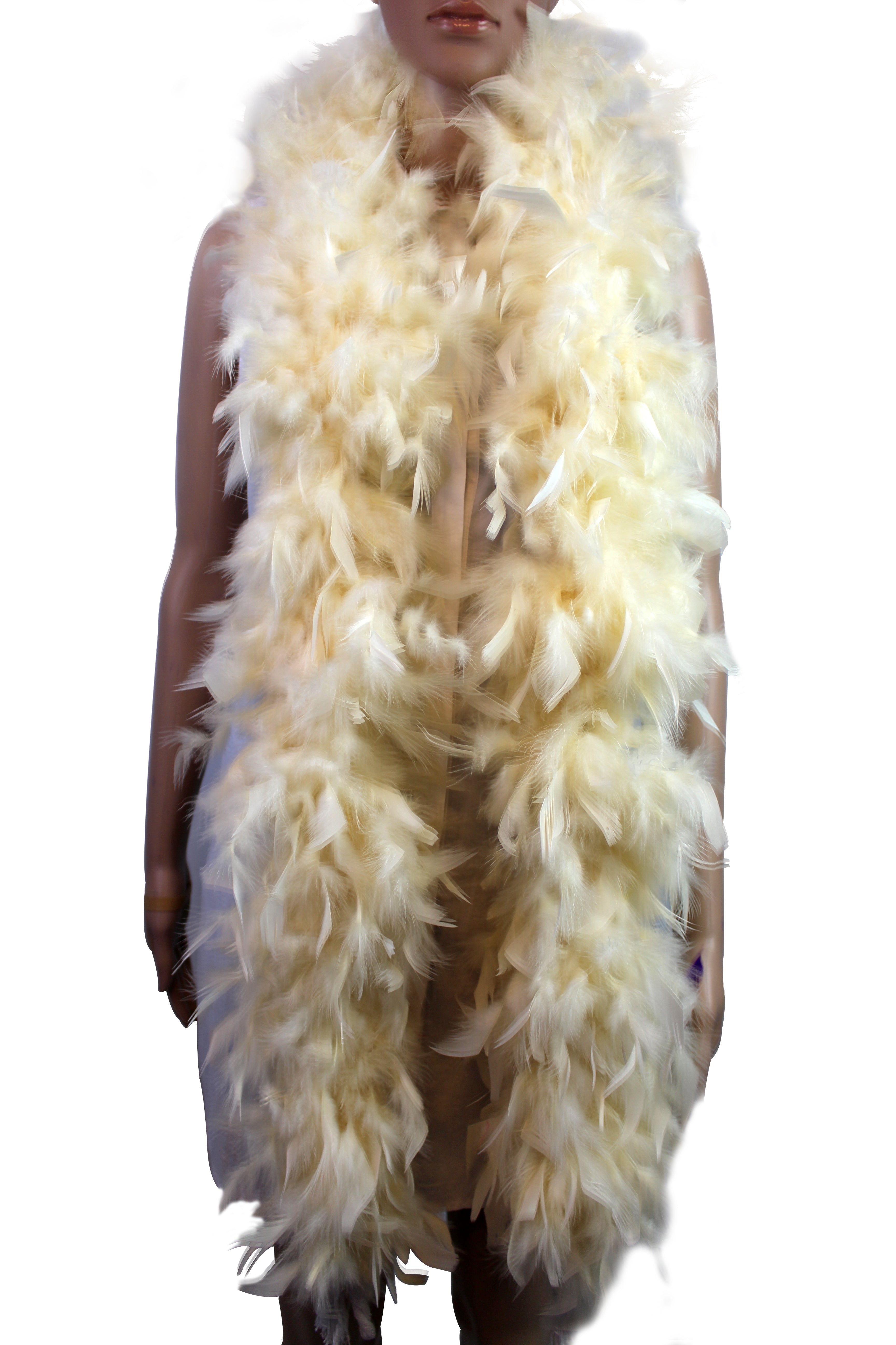 100 Gram Chandelle Feather Boa, 2 Yard Long-Great for Party, Wedding, Costume