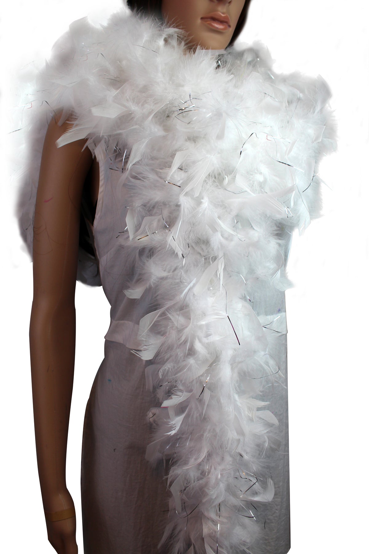 80 gram Chandelle Feather Boa: 2-Yard Handmade Trim for Party, Costume