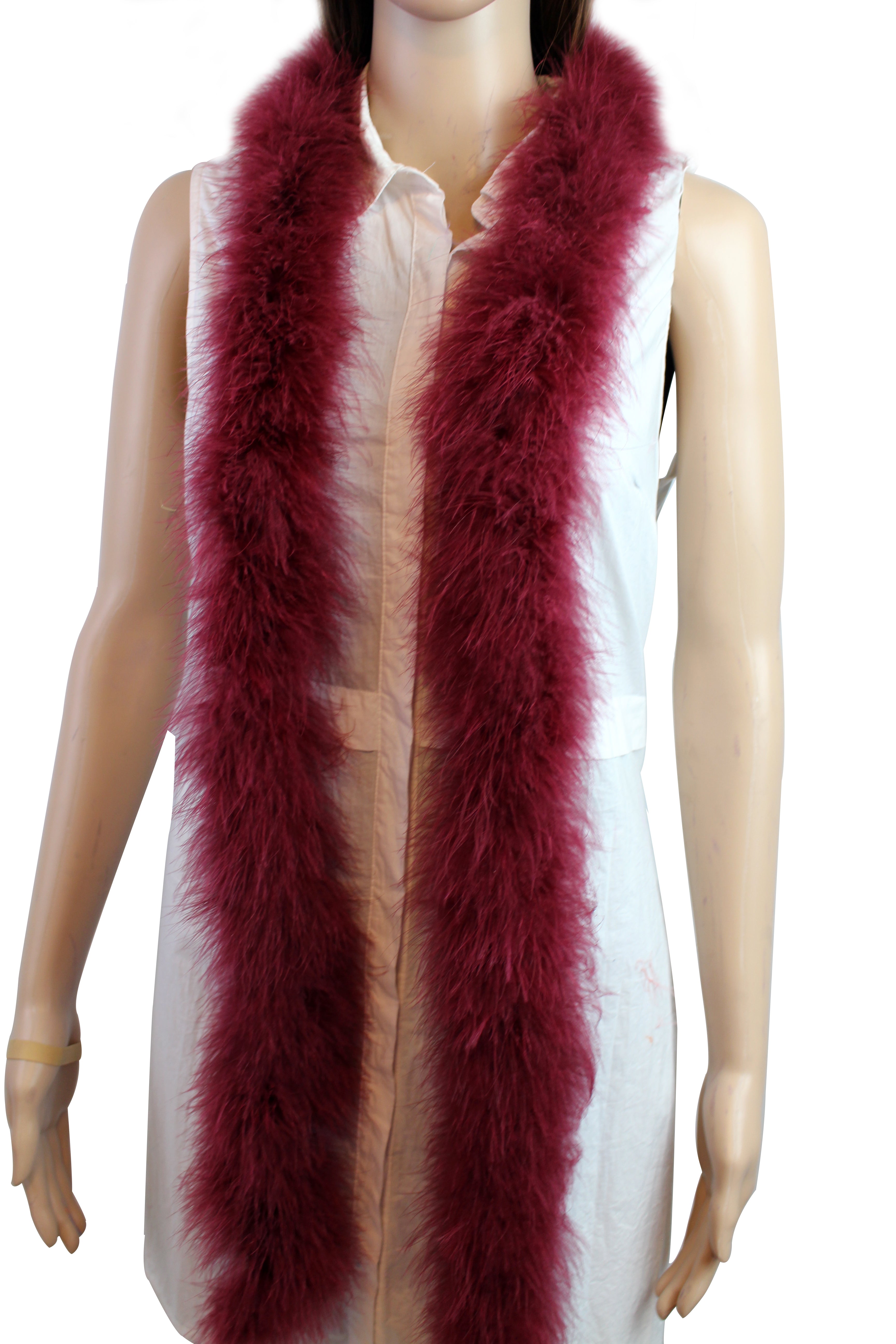 30 Gram Marabou Feather Boa: 2-Yard Crafting Costume Trim