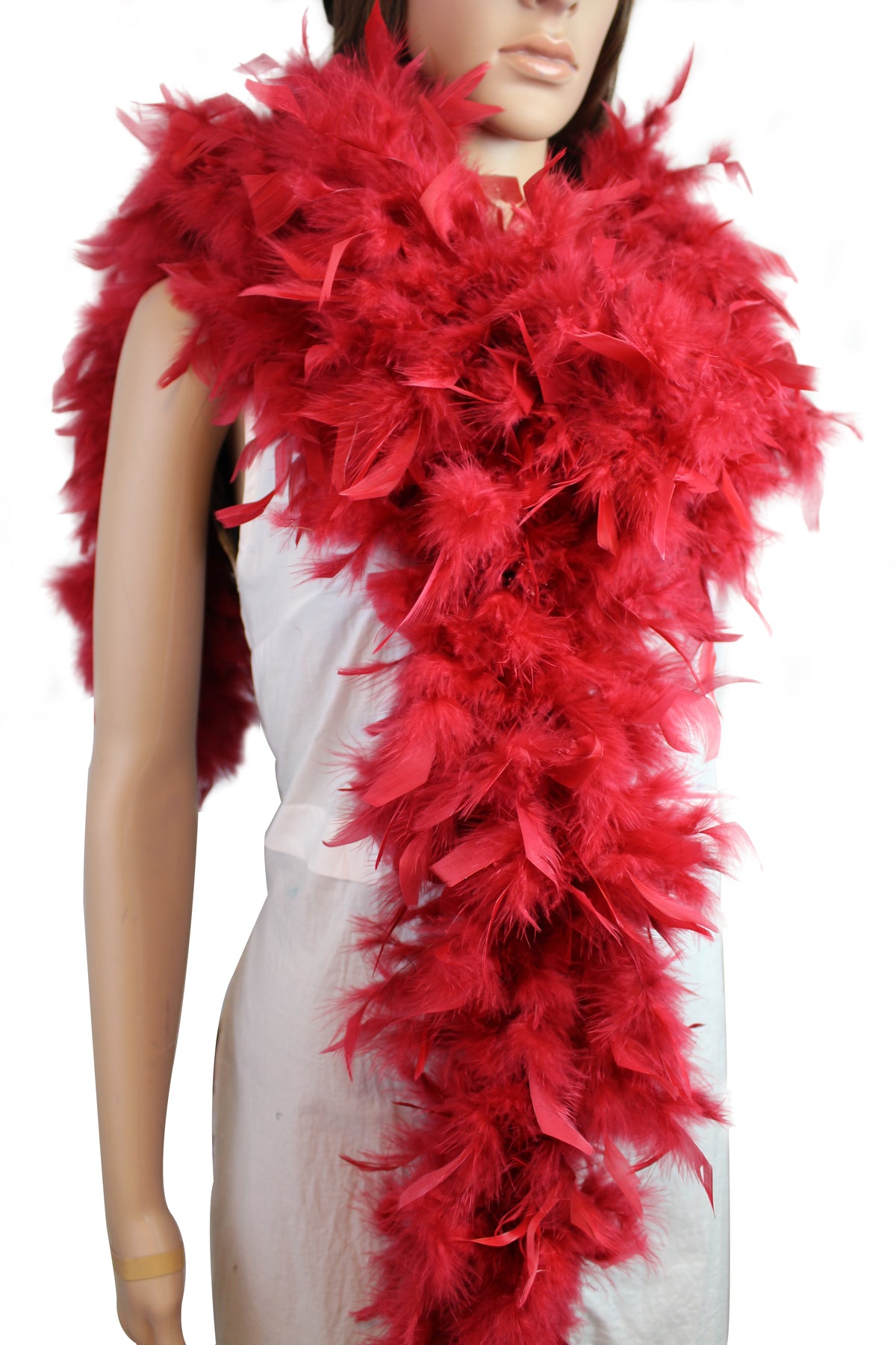 80 gram Chandelle Feather Boa: 2-Yard Handmade Trim for Party, Costume