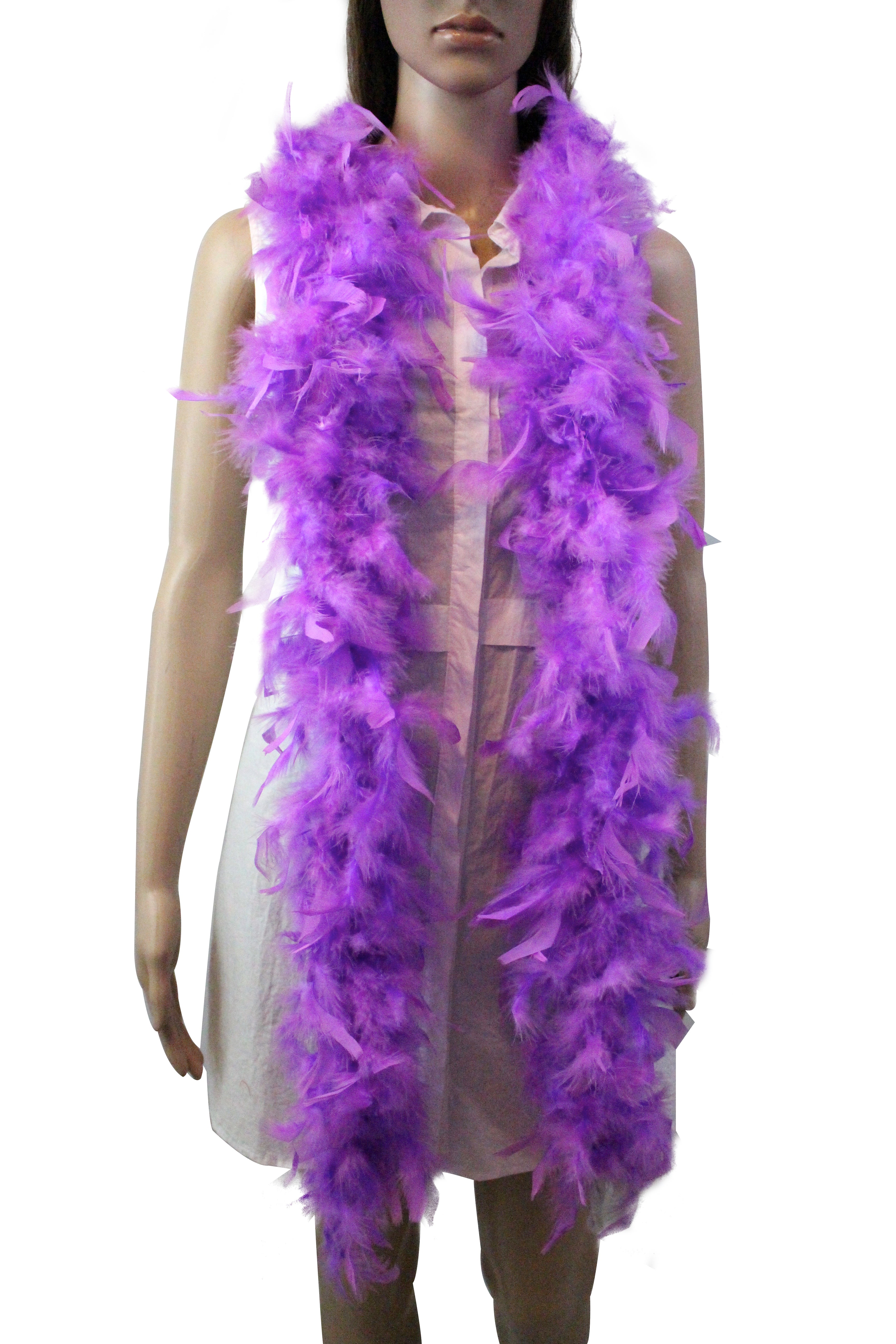 40 GRAM Chandelle Feather Boa: 2-Yard Party Costume Decoration