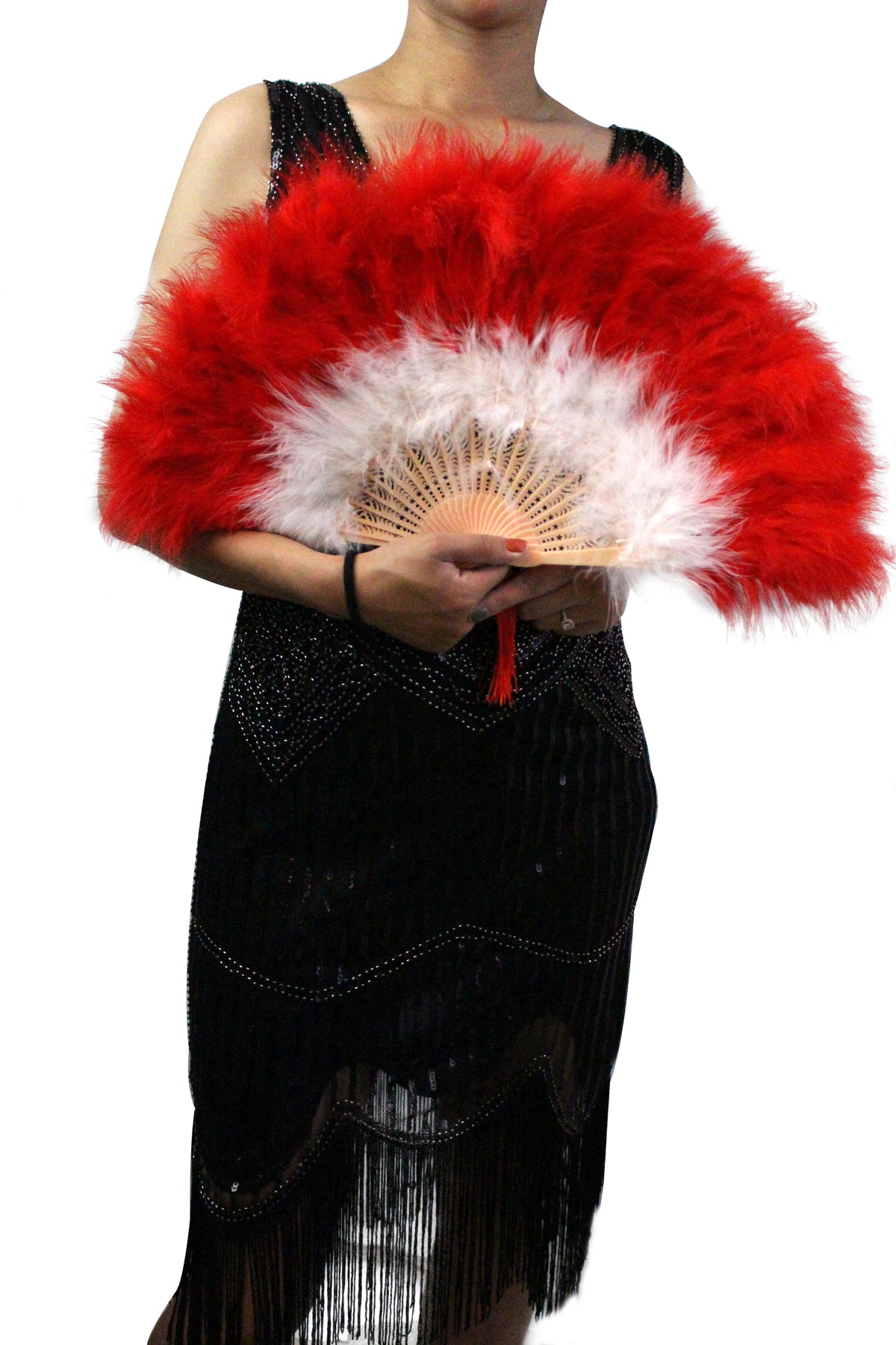 Large Marabou Feather Fan: Party, Wedding Decoration