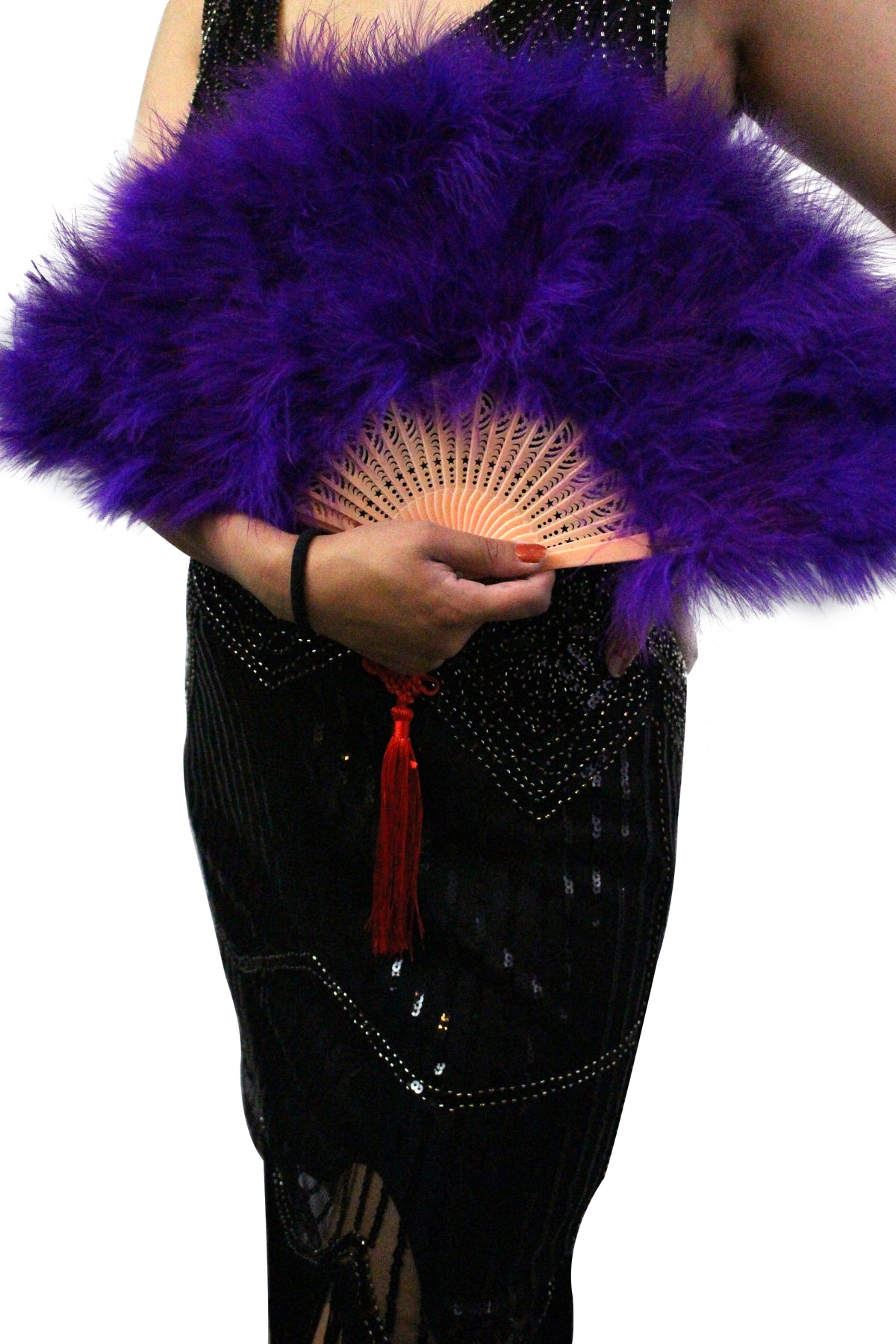 Large Marabou Feather Fan: Party, Wedding Decoration