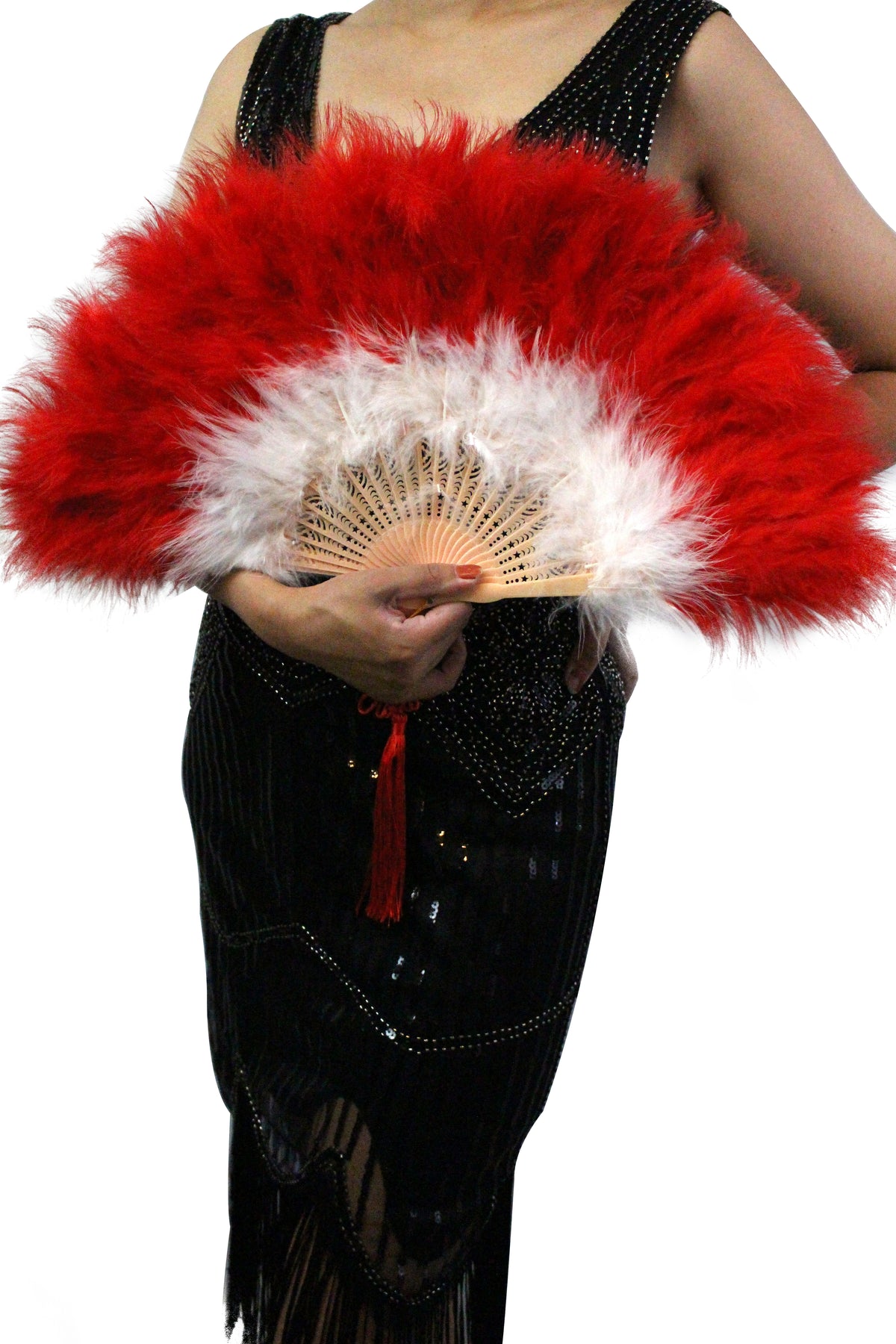 Large Marabou Feather Fan: Party, Wedding Decoration