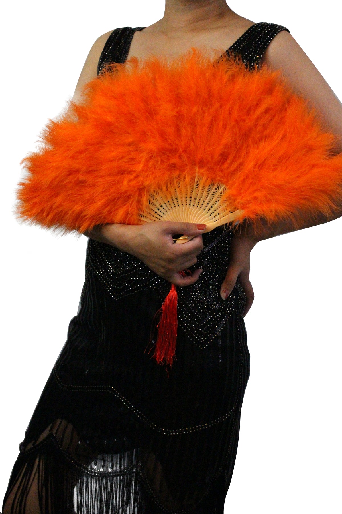 Large Marabou Feather Fan: Party, Wedding Decoration