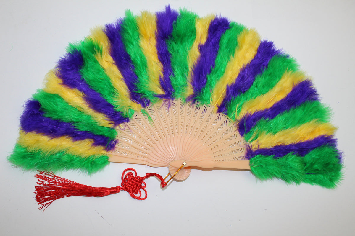 Large Marabou Feather Fan: Party, Wedding Decoration