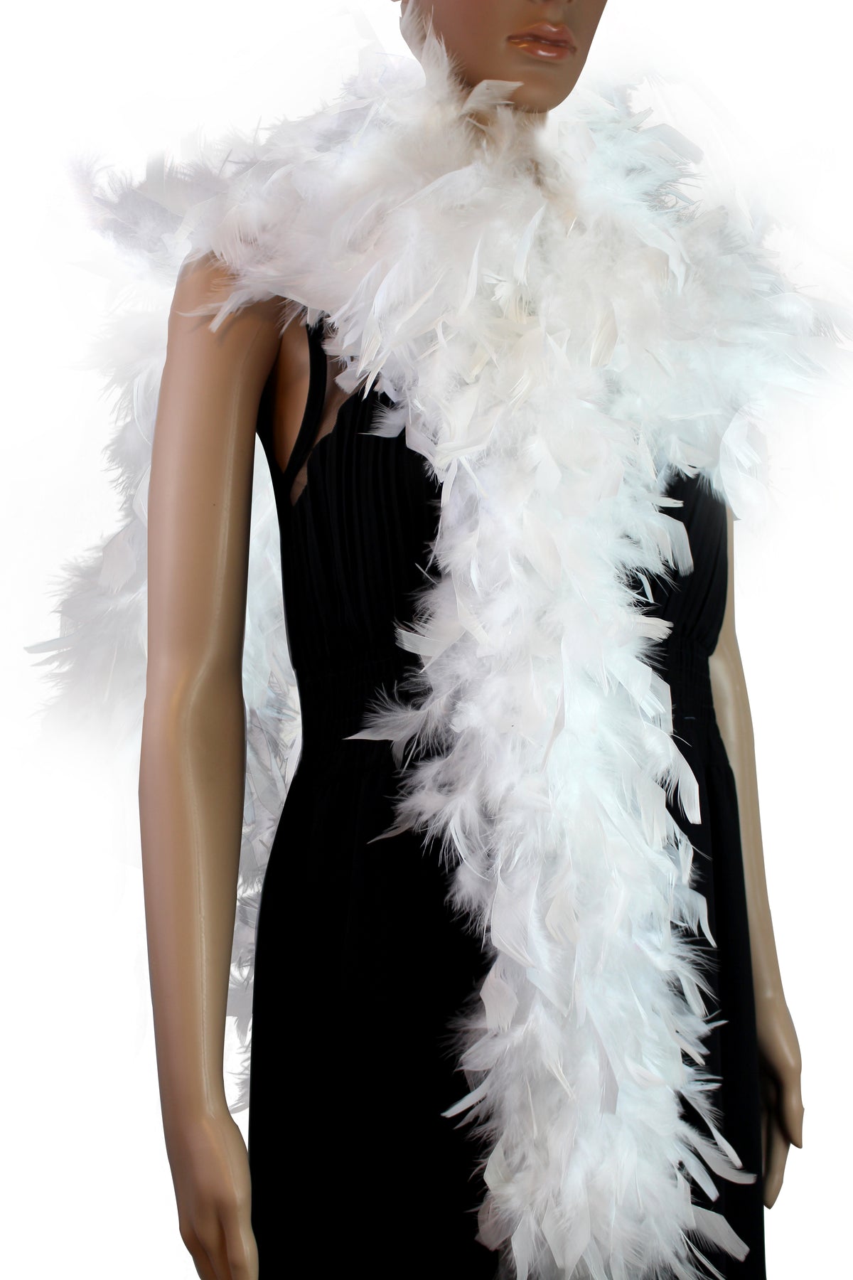 80 gram Chandelle Feather Boa: 2-Yard Handmade Trim for Party, Costume