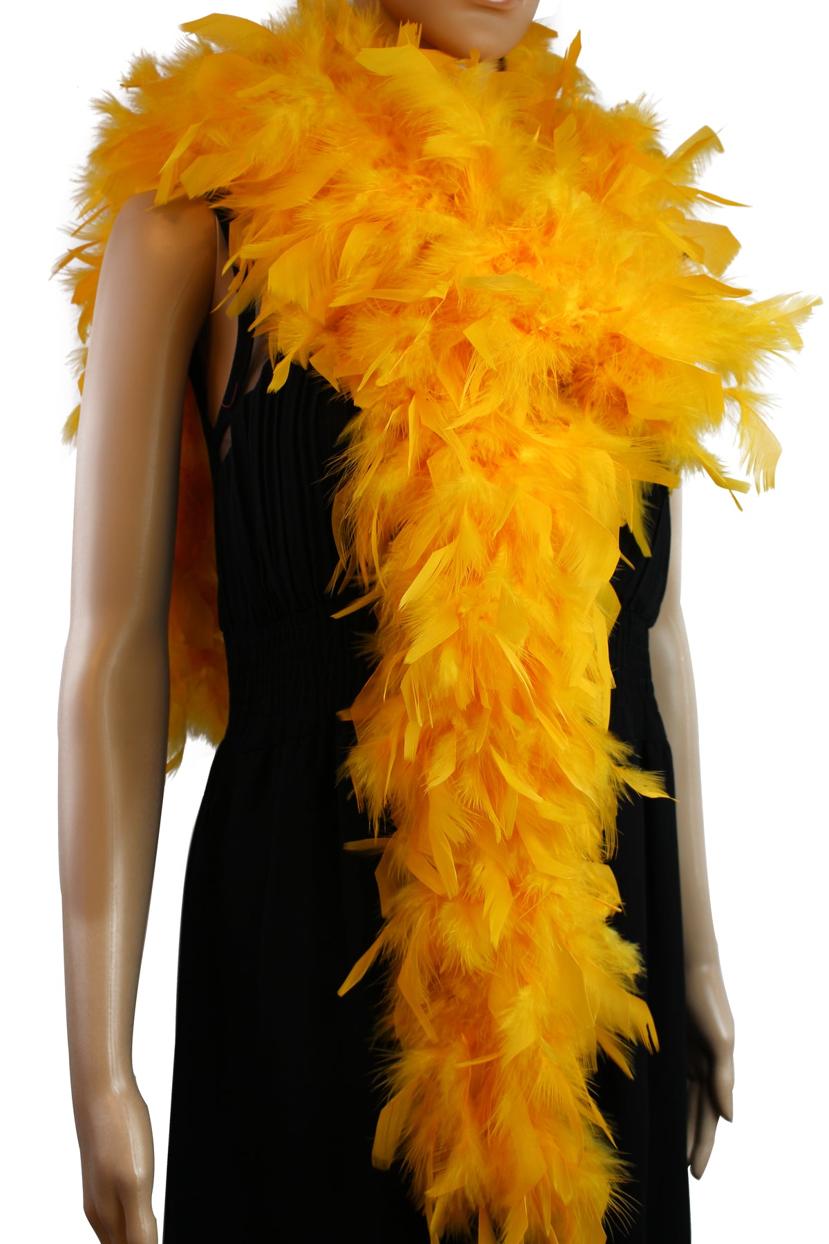 80 gram Chandelle Feather Boa: 2-Yard Handmade Trim for Party, Costume