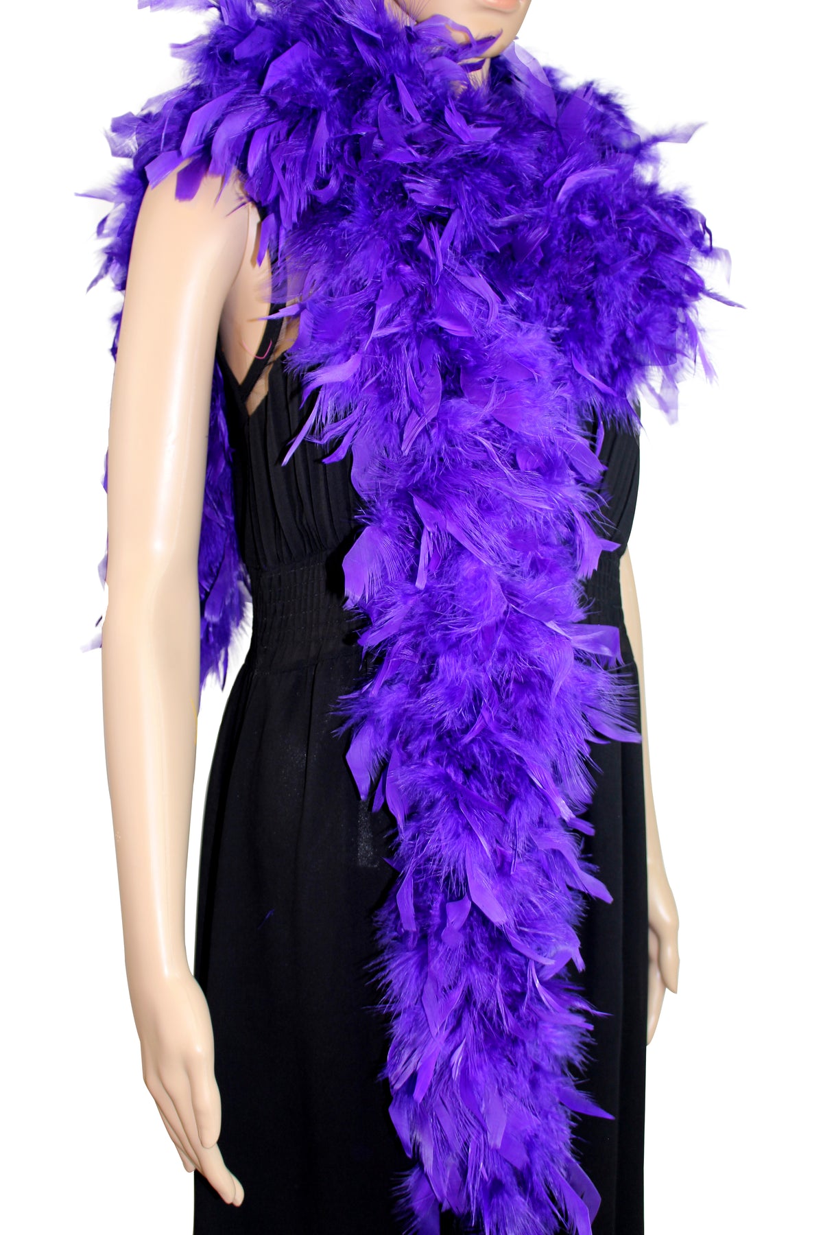 80 gram Chandelle Feather Boa: 2-Yard Handmade Trim for Party, Costume